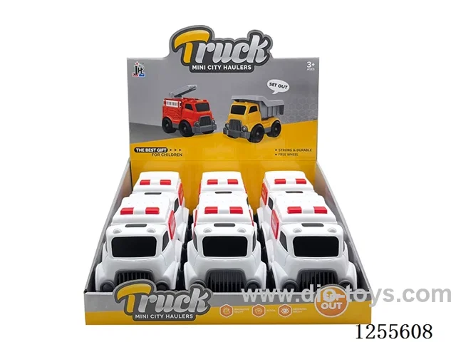 Cartoon ambulance 6PCS