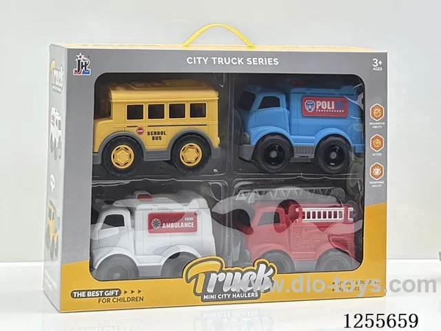 Cartoon car 4PCS