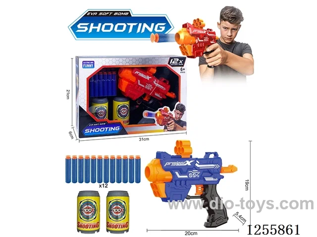 Manual soft bullet gun 2 colors