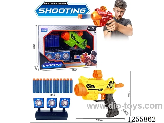 Manual soft bullet gun 2 colors