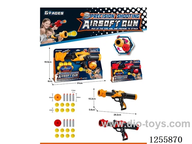 Aerodynamic soft bullet gun 2 colors