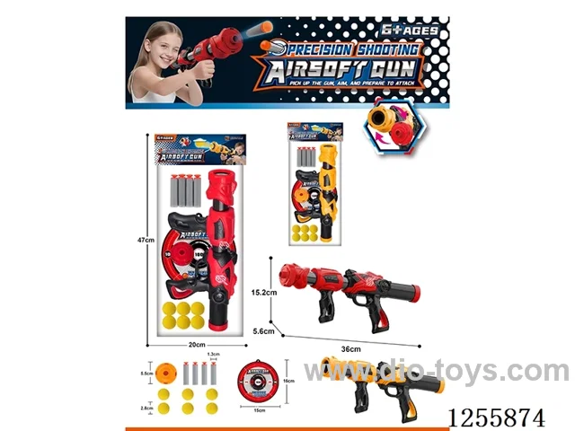 Aerodynamic soft bullet gun 2 colors