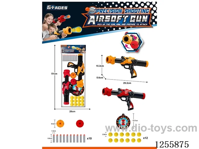 Aerodynamic soft bullet gun 2 colors