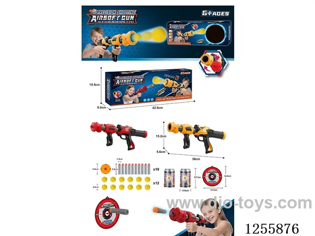 Aerodynamic soft bullet gun 2 colors
