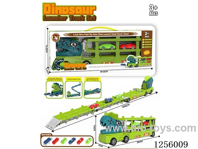 Dinosaur deformation competitive track ejection storage vehicle