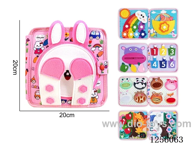 Montessori early education puzzle felt learning book