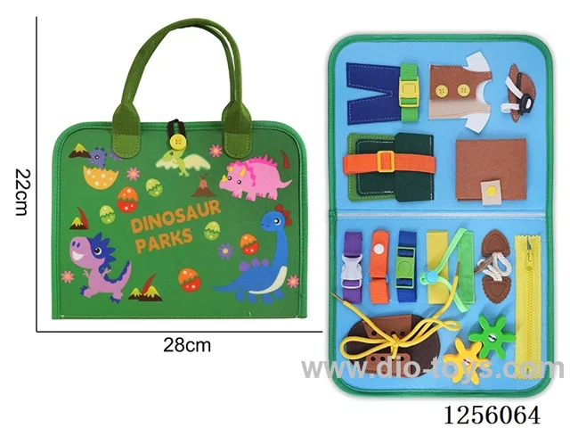 Montessori early education puzzle felt learning book