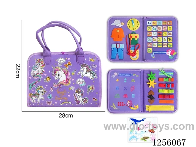 Montessori early education puzzle felt learning book