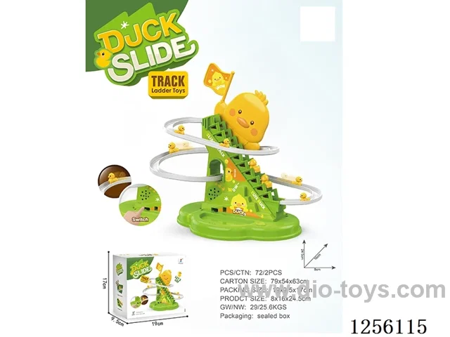 B/O track-duck climbing stairs W L/M not included battery