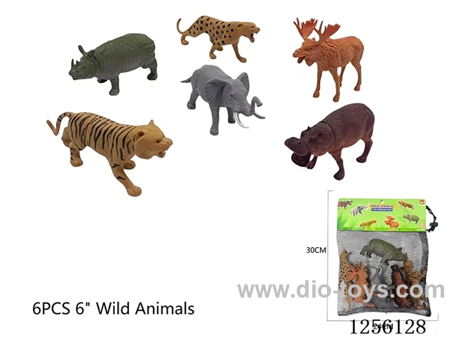 6PCS 6-inch Wildlife
