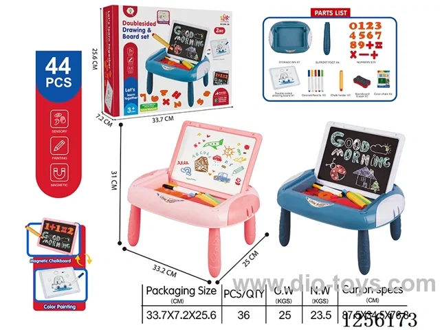 Educational Double-Sided Magnetic Drawing Table (DIY) 2 Colors