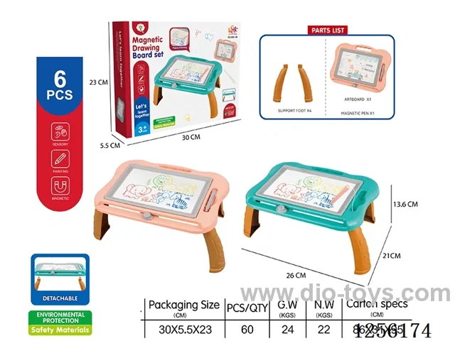 Educational Magnetic Colored Drawing Board Table (Writing Board Table) 2 Colors