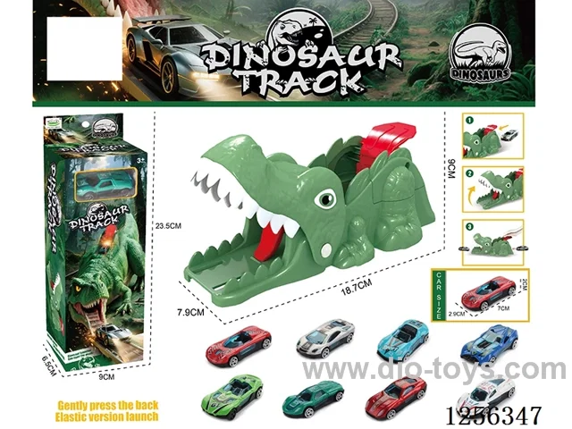 Catapult Dinosaur Track Car (with alloy car)