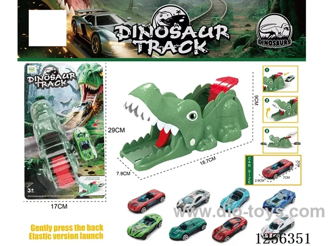 Catapult Dinosaur Track Car (with alloy car)
