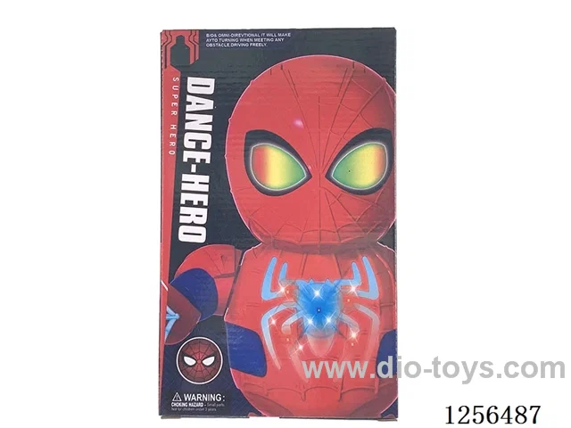 B/O dancing Spider-Man W L/M not included battery