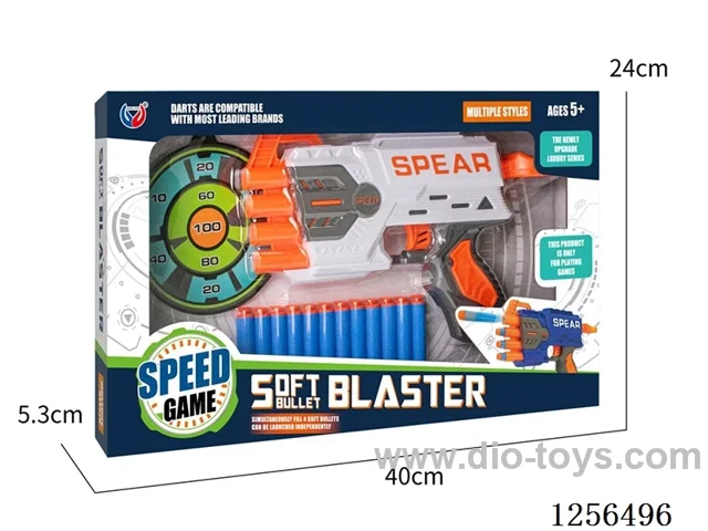 EVA 4-Hole Soft-Shoot Gun + Target (Suction Cup)