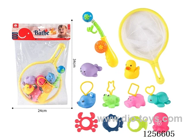Vinyl bath fishing toys
