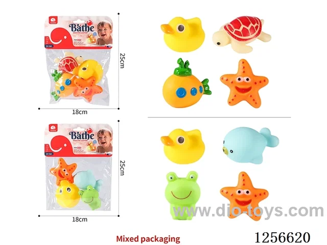 Vinyl Rubber Sea Creatures (4PCS)