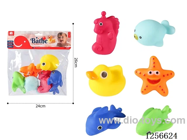 Vinyl Sea Creatures 6PCS
