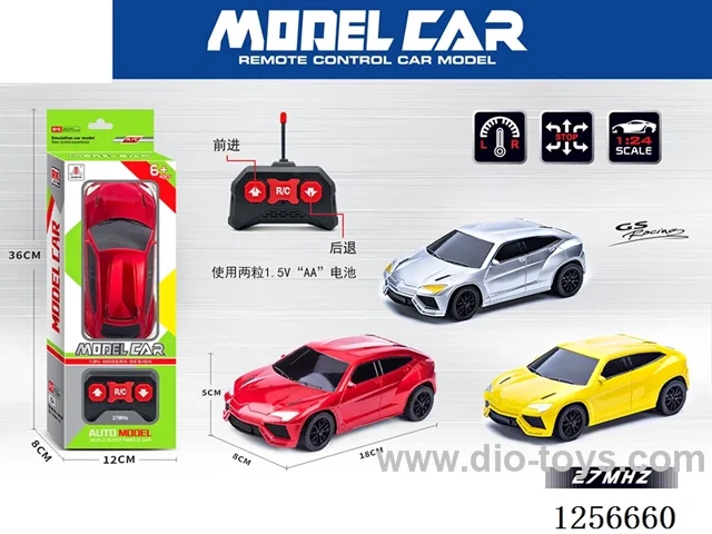 1:24 2ch rc car not included battery 3 colors