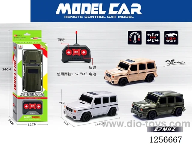 1:24 2ch rc car not included battery 3 colors