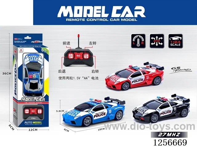 1:24 4ch rc car not included battery 3 colors
