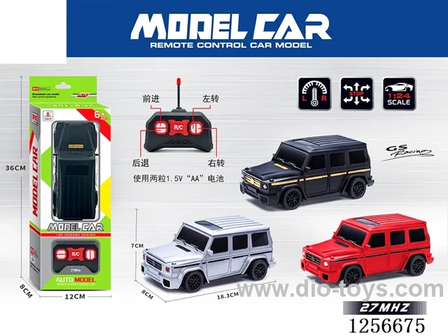 1:24 4ch rc car not included battery 3 colors