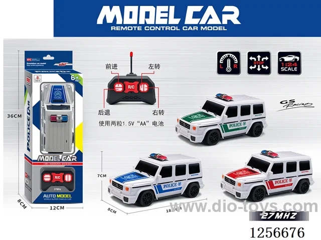 1:24 4ch rc car not included battery 3 colors