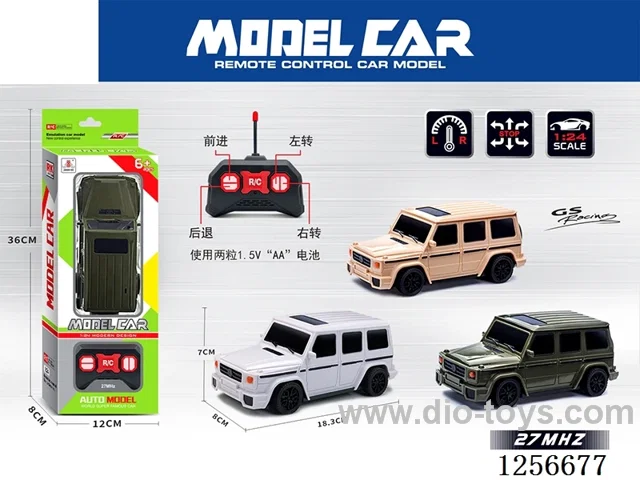 1:24 4ch rc car not included battery 3 colors