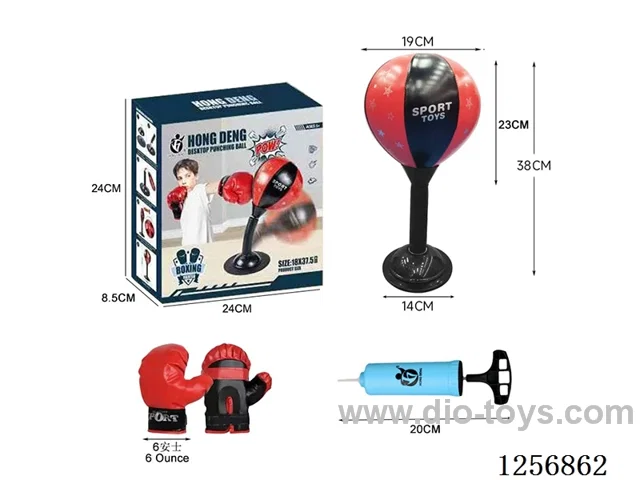 Table Boxing Ball (Suction Cup Style) with 6oz PU Eco-Friendly Gloves