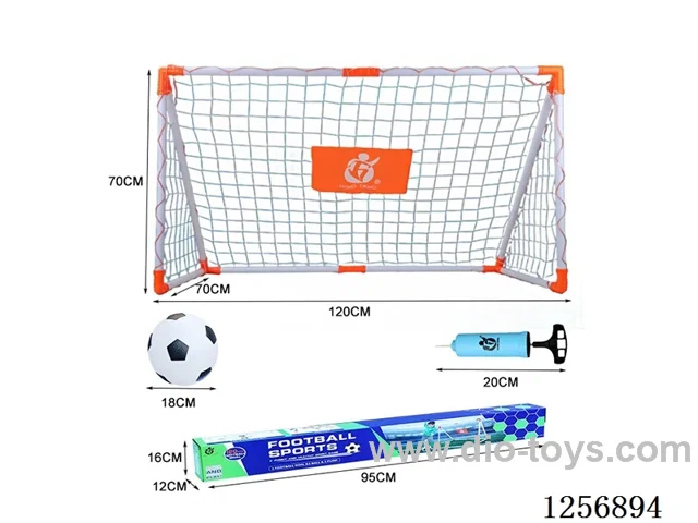120CM Plastic Soccer Goal (Includes Soccer Ball + Air Pump)