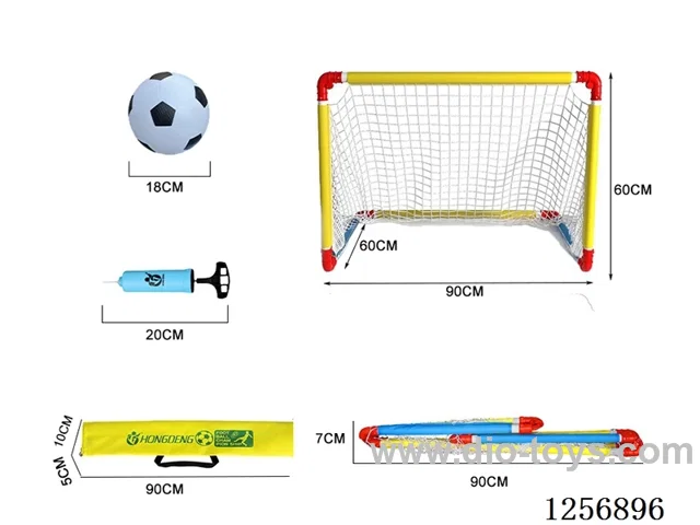 Large 90CM Foldable Plastic Soccer Goal (Includes Soccer Ball)
