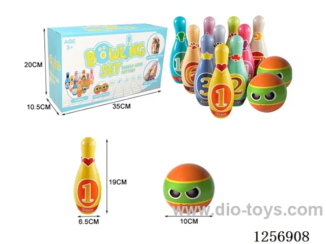 Bowling set (10 pins + 2 balls) (English/Chinese packaging)