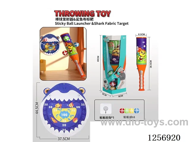Baseball launcher + shark cloth darts