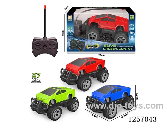 1:43 4ch 27MHZ rc car not included battery 3 colors
