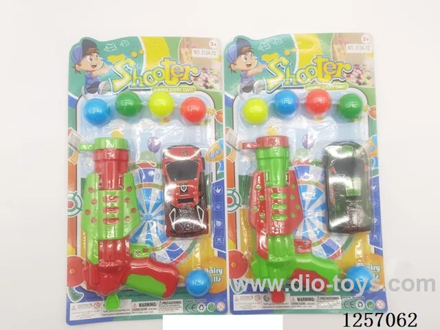 Ping Pong Ball Catapult Gun with pull back Tin Car