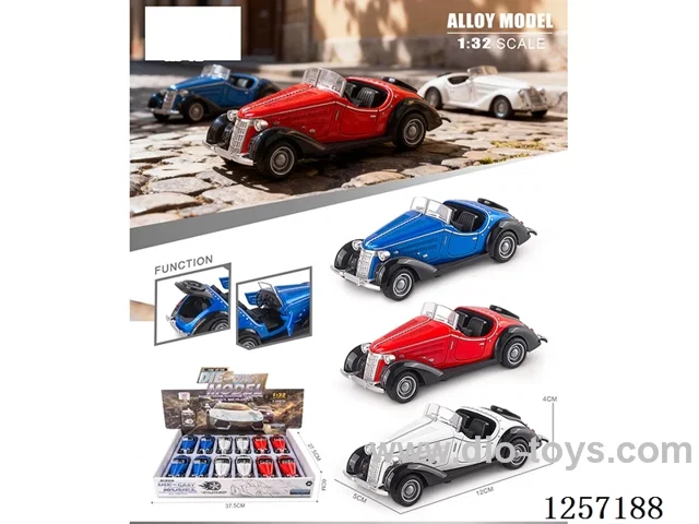 1：32 pull back alloy car 12PCS