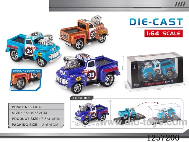 1:64 free wheel alloy car