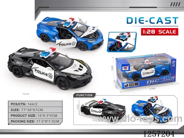 1：28 pull back alloy car