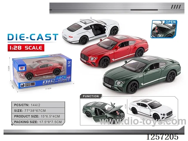 1：28 pull back alloy car