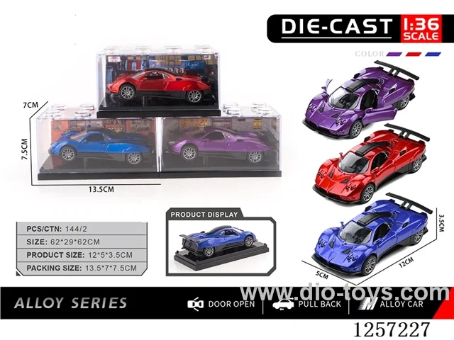 1：36 pull back alloy car