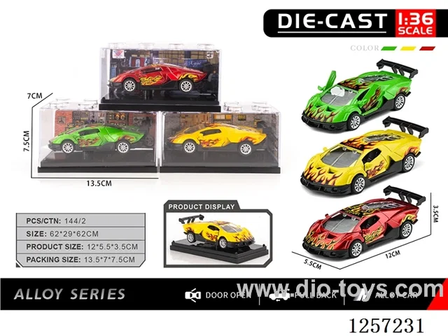 1：36 pull back alloy car