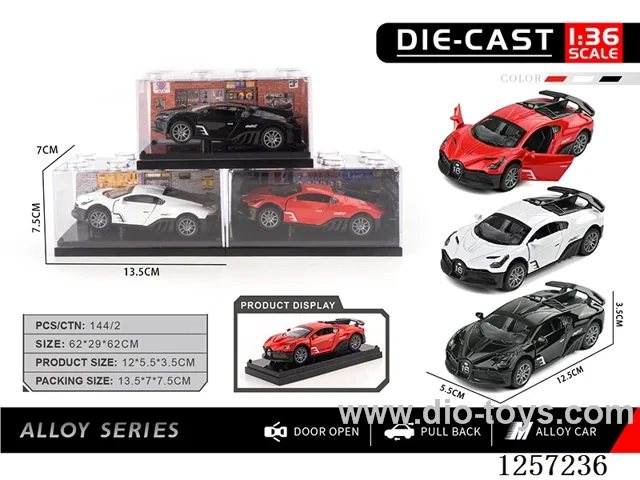 1：36 pull back alloy car