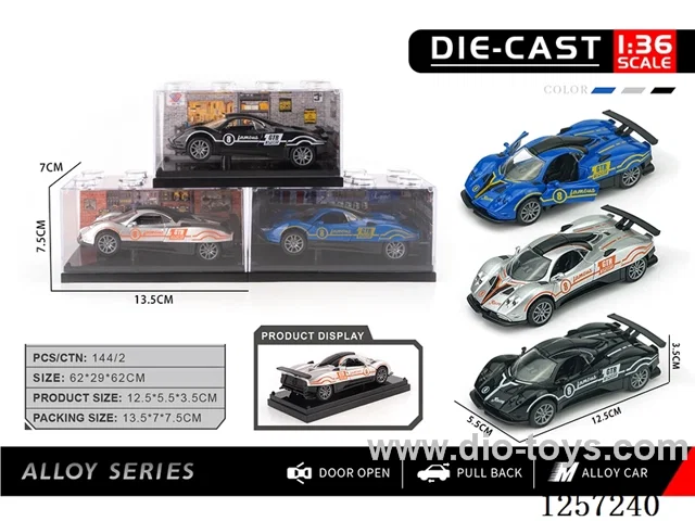 1：36 pull back alloy car