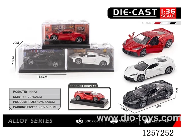 1：36 pull back alloy car