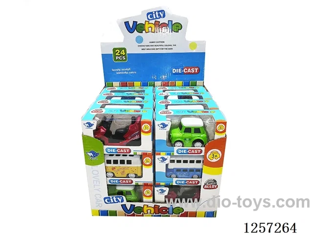 1:64 Alloy Free-Wheel Cars 4 Mixed (24PCS)