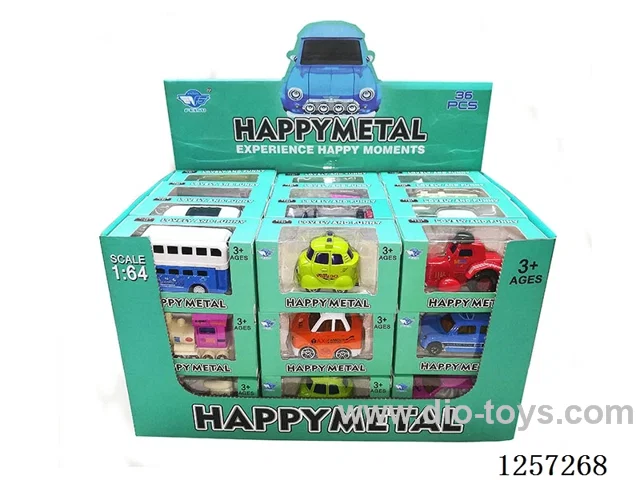 1:64 Alloy Free-Wheel Cars 14 Mixed (36PCS)