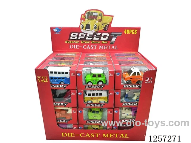 1:64 Alloy Free-Wheel Cars 14 Mixed (48PCS)