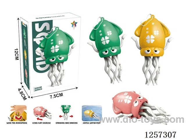 Wind-Up Crawling Dancing Squid 3 Colors