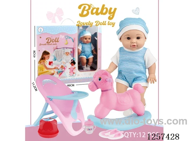 14-inch fully vinyl doll set
